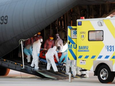Traslado aéreo paciente Covid-